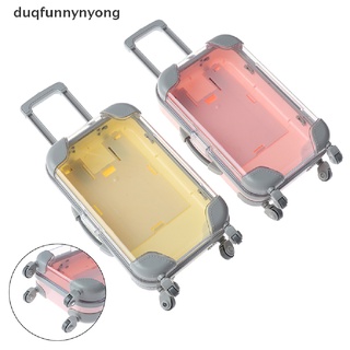 [duq] mini maleta de plástico para muñeca de plástico traje de viaje juguetes de niños