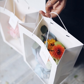 bolsas de flores transparente ramo de boda fiesta regalo bolsa de regalo de caramelo embalaje de papel