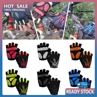Lqx_ 1 par de guantes antideslizantes de medio dedo para montar Lycra sudor-absopción guantes de bicicleta accesorio deportivo