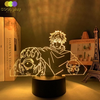 Anime Lamp Satoru Gojo Jogo Jujutsu Kaisen Led Night Light Yuji Itadori for Birthday Gift Jujutsu Kaisen Jogo Lamp Yuji Itadori