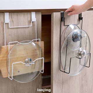 Organizer Metal Door Hanging Holder Stand Storage Pan Plate Shelf Lid Cutting Board Drainboard (7)