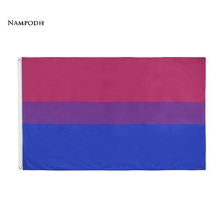 Pp 90x150cm Bisexual arco iris bandera polisexual bandera lesbiana Gay orgullo LGBT decoración