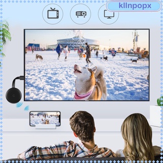 (Kllnpopx) 4k Hdmi Dongle Wifi pantalla inalámbrica Dongle Wifi Adaptador de pantalla Portátil proyector de Tv soporte Para Airplay/