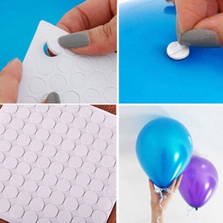 100 puntos de pegamento para globos/pegamento de puntos/pegamento de globos al techo o pared/pegatinas de cumpleaños/bodas/suministros de decoración