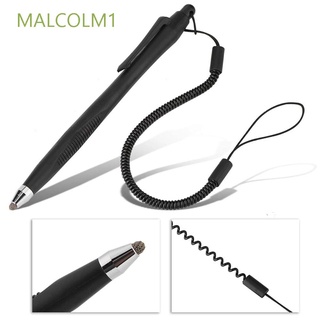 Malcolm1 pluma táctil negra para teléfono Tablet escritura plumas tabletas pluma pantalla táctil portátil para pantalla capacitiva PDAs accesorios para iPhone IPad Tablet Smartphone lápiz capacitivo lápiz capacitivo