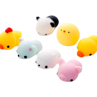 20 piezas Mochi Squishy juguetes Kawaii regalos para fiestas favores para niños Mini cena lindo animales alivio del estrés juguete (3)
