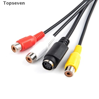 [topseven] cable convertidor 3rca nuevo vga a video tv out s-video av adaptador vga a vga cable.
