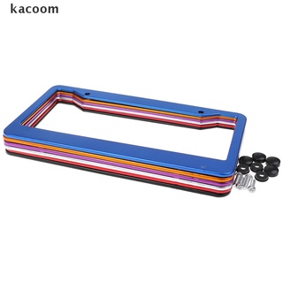 Kacoom 1Pc Universal US Auto Car Aluminum License Plate Frame Cover Car Accessary CL (1)