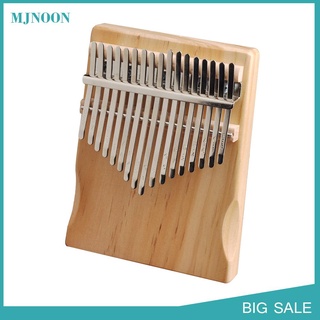 mjnoon 17 teclas kalimba pine instrumento musical pulgar dedo piano para principiantes
