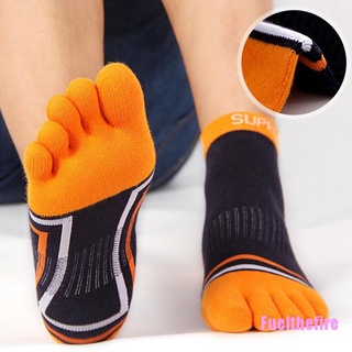 Fuelthefire 1 par de calcetines deportivos de malla Meias deportivos con cinco dedos del dedo del pie para hombre