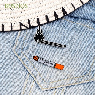 BUSTIOS Creative Matches Brooches Pin Backpack Enamel Pin Brooch Jewelry Accessories Matches Punk Gift For Women Men Collar Brooch Badge Pin Lapel Brooch (1)