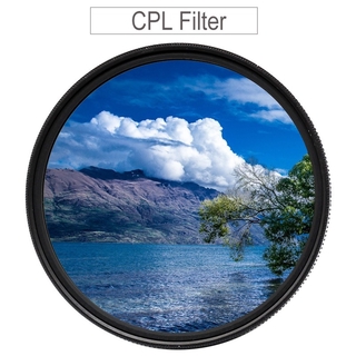 CPL filtro 37 43 46 40.5 49 52 55 58 62 mm 67 mm 72 mm 77 mm 82 polarizador Circular filtro polarizado para Canon Nikon Sony Fujifilm