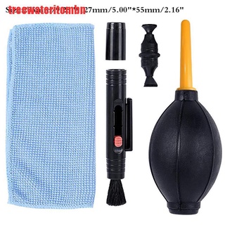 ombn kit de limpieza de cámara traje limpiador de polvo cepillo soplador de aire toallitas paño de limpieza kit