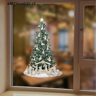 alittlesetrtr: pegatinas de pvc para decoración de árbol de navidad, pasta de ventana, decoración de muñecas [cl]