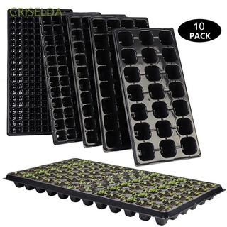 CRISELDA Propagation Nursery Tray Plant Seed Grow Box Seedling Tray Garden Seed Starter Bonsai Succulent 10Pcs Plastic Flower Pot