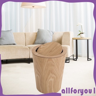9l cajas De basura De madera sólidas Simples redondas naturales Para habitación/oficina/Hotel/Uso Doméstico/herramientas De limpieza (6)