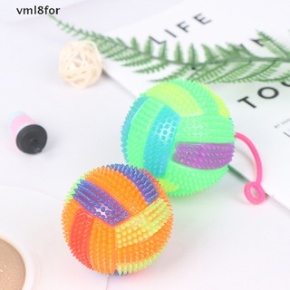 [vml8for] Pet Toys Dog Interactive Elasticity Ball Cat Dog Chew Toys Flashing Bouncy ball CL