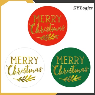 500 pegatinas de feliz navidad 1.5\\\» sellos decorativos de navidad para regalo (4)
