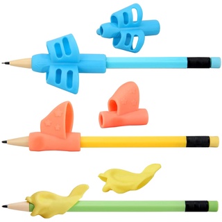 3Pcs niños escritura lápiz titular niños práctica de aprendizaje de silicona pluma ayuda (6)