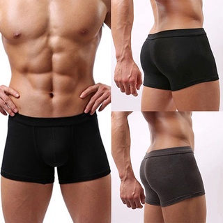 geiefu hombres moda sólido ropa interior sexy transpirable shorts boxer calzoncillos calzoncillos