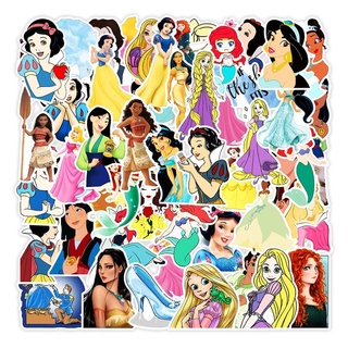 Z&m Lovely Princess pegatinas 50 unids/Set pegatinas impermeables para juguetes