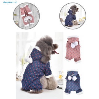 shuyuexi Soft Texture Pet Jumpsuits Casual Puppy Bodysuit Clothes Dress-up for Autumn