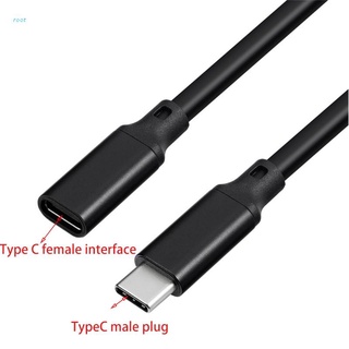 root 100w pd 5a usb3.1 tipo c cable de extensión 4k 60hz usb-c gen 2 10gbps cable extensor para macbook nintend switch sam sung