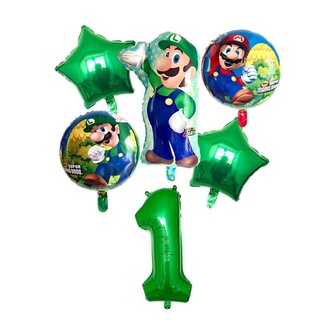 6 Pzas Globos Con Número De 32 Pulgadas/Juego De Verdes Para Fiesta De Cumpleaños