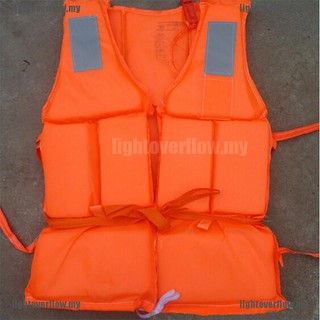 LF 1xOrange útil prevención inundación adulto espuma natación chaleco salvavidas chaleco silbato [MY]
