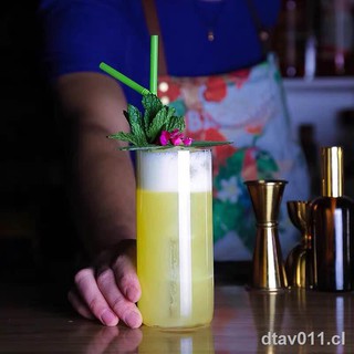 ✟✓◘Vaso de cristal Ins japonés de fondo fino, bebida larga, vaso de cóctel, ultrafino, vaso Colin, vaso alto, vaso de whisky, vaso recto
