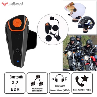 Casco De Motocicleta Intercomunicador Inalámbrico Bluetooth Auriculares Impermeables Interphone