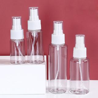 30ml/50ml/100ml plásticotransparente vacío spray botellas mini contenedor recargable vacío cosméticos contenedoresct