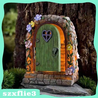 [más Popular] puerta de hadas Solar elfo pasos de piedra puerta miniatura mágico jardín al aire libre