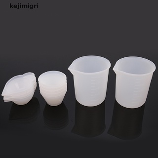 [kejimigri] 12 piezas de silicona para mezclar tazas de resina uv molde de bricolaje de fundición de joyería kit de herramientas [kejimigri]