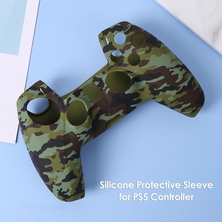 Ud para DualSense controlador de piel camuflaje silicona caso para controlador PS5
