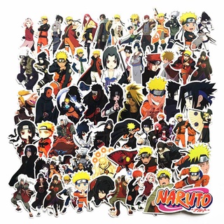 63 pzas calcomanías De dibujos animados De Anime Naruto Para decoración De coches/Mochila/Laptop (2)