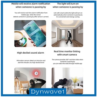 [DYNWAVE1] Sensor PIR inalámbrico de movimiento WIFI para TUYA Smart Life APP Smart Home