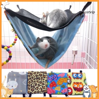 [Vip]Double-Layer Bird Hamster Squirrel Hanging Hammock Nest Pet Cage Sleeping Bed (1)
