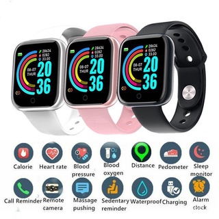 YL🔥Stock listo🔥Y68 Smart watch IPS screen fitness bracelet blood pressure heart rate IP68 waterproof sport smartwatch