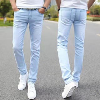 Los hombres Jeans Slim Fit Jeans Skinny Jean [Jeans] pantalones vaqueros de los hombres coreanos pantalones vaqueros de los hombres (4)