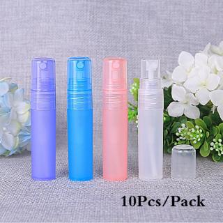 10 unids/pack 3/5/10ml portátil vacío perfume spray botella de almacenamiento de maquillaje para almacenamiento cosmético