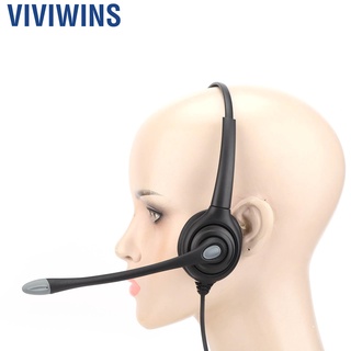 Viviwins - auriculares de centro de llamadas con micrófonos de cancelación de ruido y sonido de Audio de alta definición para oficina en casa (9)
