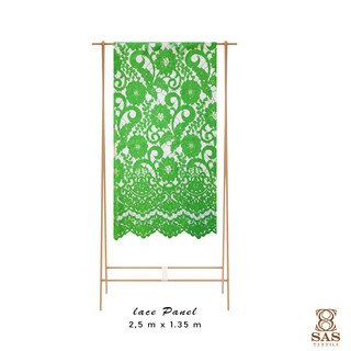 Panel de encaje 2 kebaya ropa tamaño 2,5 m x 1,35 m Color verde (1)