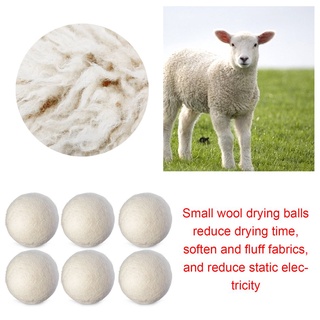 Ae 6 pzs/juego de bolas naturales reutilizables para lavar ropa/bolas prácticas para secador de lana/hogar