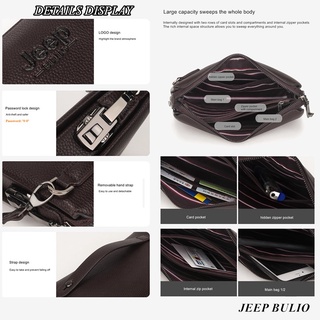JEEP BULUO Male with Card slots Brand Clutches Bags Men's Handbag For Phone and Pen High Quality PU Wallets Hand bag (6)