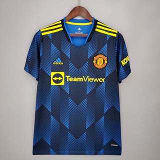 ready stock manchester united jersey 21-22 hombre utd home soccer camisas s-2xl