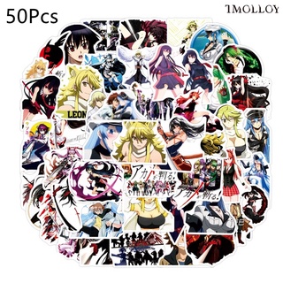 T 50 pzas/juego De stickers impermeables De Anime Akame Ga Kill! Juguetes