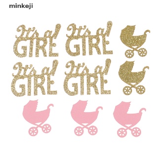 minki 200pcs bebé carro confeti glitter oh bebé género revelar mesa confeti. (8)