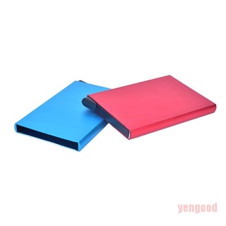 Yengood tarjeta De Crédito De aleación De aluminio/cartera Antimagnético/impermeable (4)
