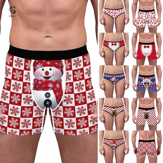 Christmas Underwear Couple Women'S Panties White S Ready Stock (1)